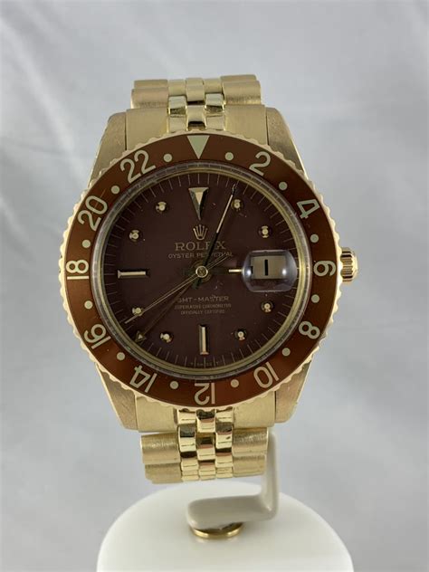 rolex 1675 gold no crown guard|rolex 1675 lug size.